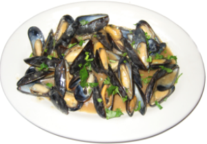 Order Mussels in Hong Kong-Style Butter-Garlic Sauce food online from Sabor Latino store, The Bronx on bringmethat.com