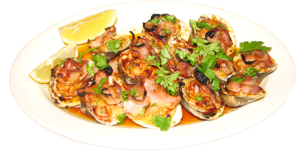 Order Broiled Clams w. bacon food online from Sabor Latino store, The Bronx on bringmethat.com