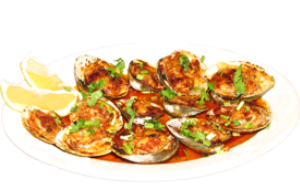 Order Broiled clams food online from Sabor Latino store, The Bronx on bringmethat.com