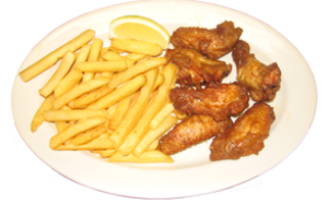 Order Chicken Wings & French Fries food online from Sabor Latino store, The Bronx on bringmethat.com