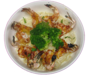 Order Linguini topped with shrimp scampi or broiled fish food online from Sabor Latino store, The Bronx on bringmethat.com