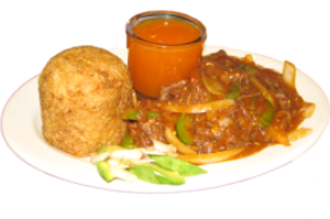 Order Yuca Mofongo with Ropavieja food online from Sabor Latino store, The Bronx on bringmethat.com