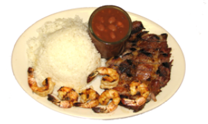 Order Mojito grilled shrimp & bourbon boneless ribs food online from Sabor Latino store, The Bronx on bringmethat.com