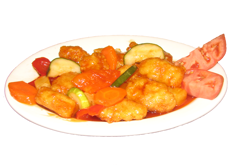 Order Island style sweet & sour chicken food online from Sabor Latino store, The Bronx on bringmethat.com